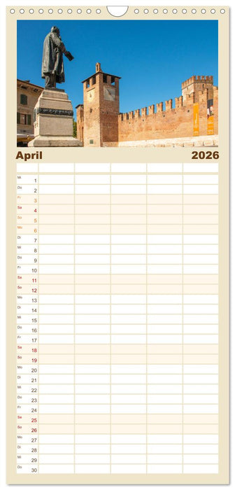 Verona - malerische Stadt mit Charme (CALVENDO Familienplaner 2026)