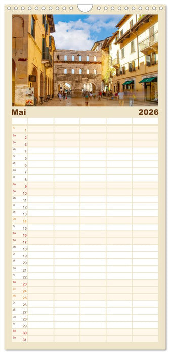 Verona - malerische Stadt mit Charme (CALVENDO Familienplaner 2026)