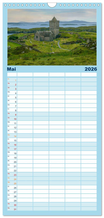 Lewis und Harris, die ungezähmten Äußeren Hebriden. (CALVENDO Familienplaner 2026)