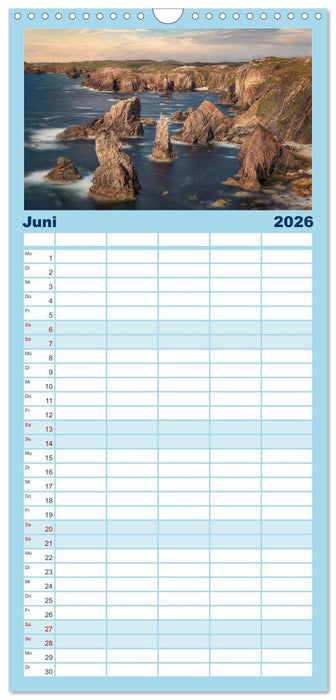 Lewis und Harris, die ungezähmten Äußeren Hebriden. (CALVENDO Familienplaner 2026)