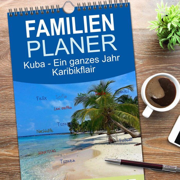 Kuba - Ein ganzes Jahr Karibikflair (CALVENDO Familienplaner 2026)