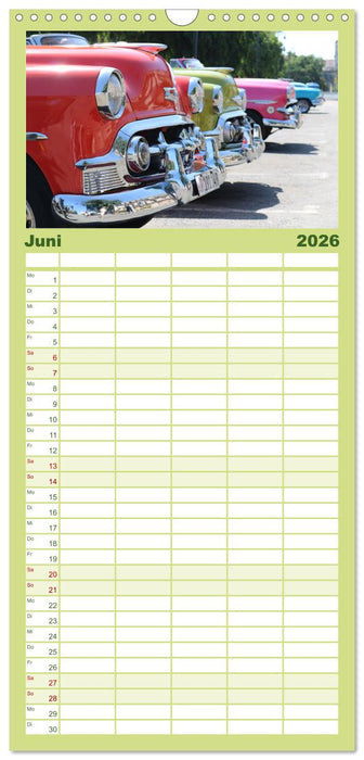 Kuba - Ein ganzes Jahr Karibikflair (CALVENDO Familienplaner 2026)