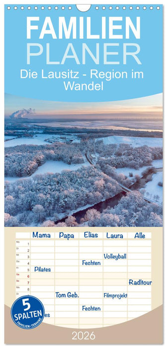 Die Lausitz - Region im Wandel (CALVENDO Familienplaner 2026)