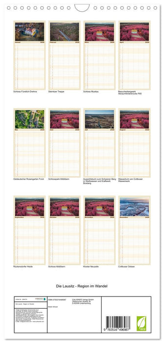 Die Lausitz - Region im Wandel (CALVENDO Familienplaner 2026)