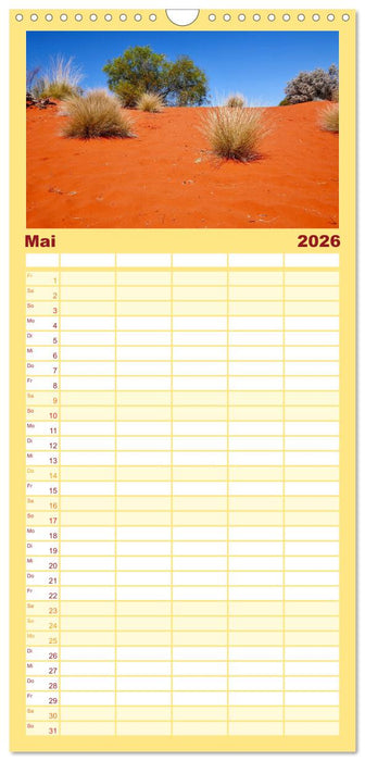 Unterwegs in Australiens Nationalparks (CALVENDO Familienplaner 2026)