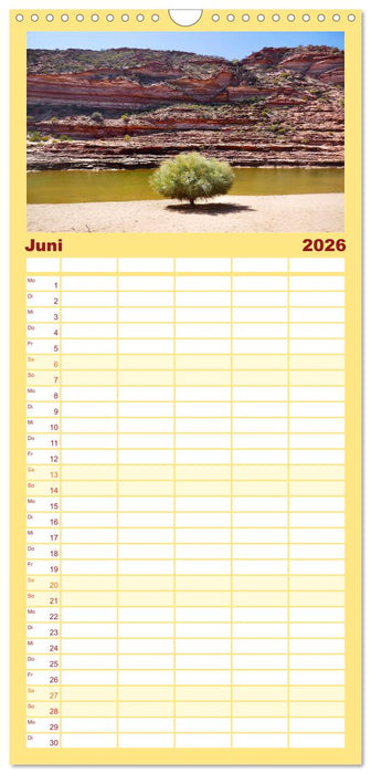 Unterwegs in Australiens Nationalparks (CALVENDO Familienplaner 2026)