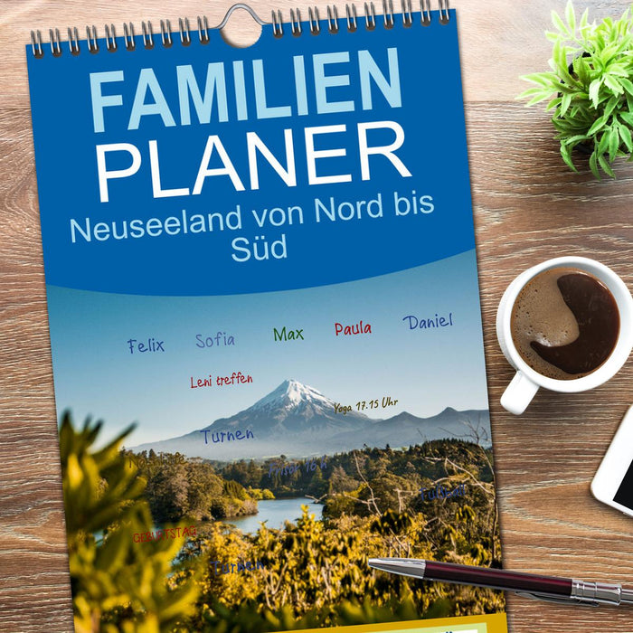 Neuseeland von Nord bis Süd (CALVENDO Familienplaner 2026)