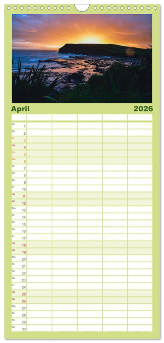 Neuseeland von Nord bis Süd (CALVENDO Familienplaner 2026)