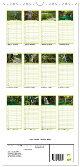 Naturwunder Plitvicer Seen (CALVENDO Familienplaner 2026)