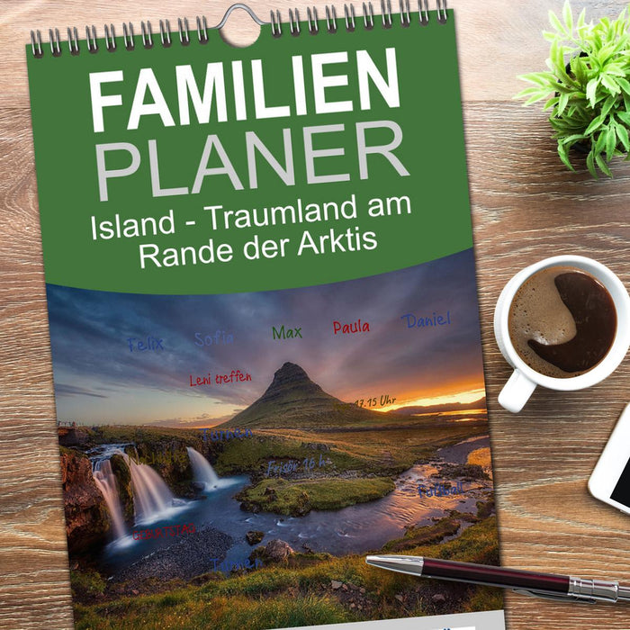 Island - Traumland am Rande der Arktis (CALVENDO Familienplaner 2026)