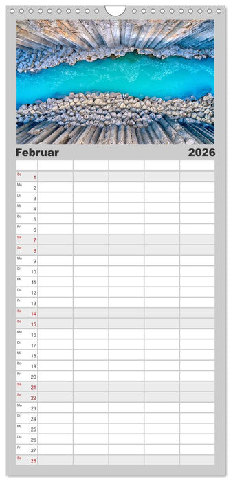 Island - Traumland am Rande der Arktis (CALVENDO Familienplaner 2026)