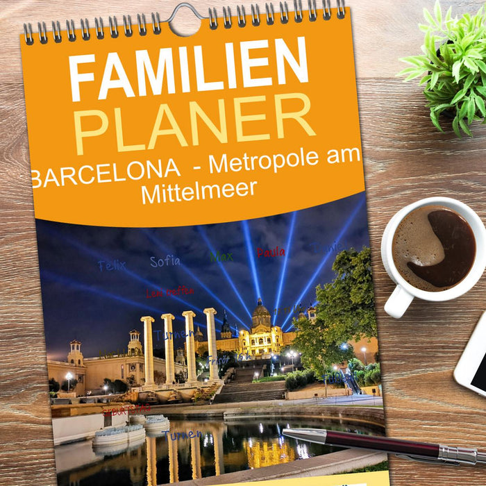BARCELONA - Metropole am Mittelmeer (CALVENDO Familienplaner 2026)