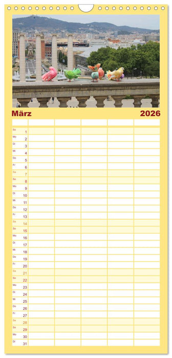 BARCELONA - Metropole am Mittelmeer (CALVENDO Familienplaner 2026)