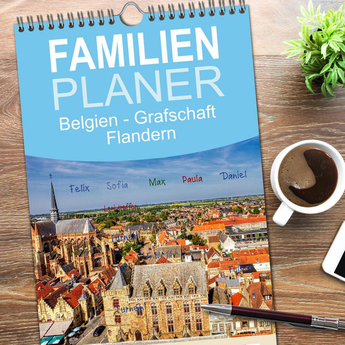 Belgien - Grafschaft Flandern (CALVENDO Familienplaner 2026)