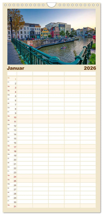 Belgien - Grafschaft Flandern (CALVENDO Familienplaner 2026)