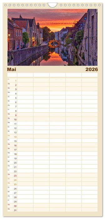 Belgien - Grafschaft Flandern (CALVENDO Familienplaner 2026)