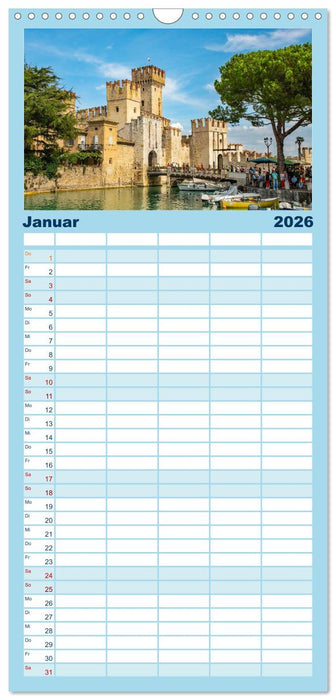 Sirmione - schönster Ort am Gardasee (CALVENDO Familienplaner 2026)