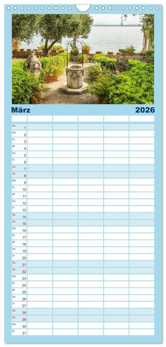 Sirmione - schönster Ort am Gardasee (CALVENDO Familienplaner 2026)