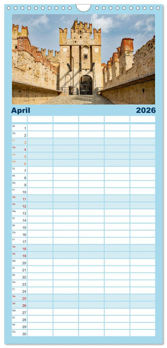 Sirmione - schönster Ort am Gardasee (CALVENDO Familienplaner 2026)