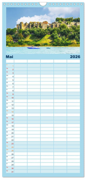 Sirmione - schönster Ort am Gardasee (CALVENDO Familienplaner 2026)