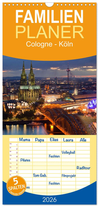 Cologne - Köln (CALVENDO Familienplaner 2026)