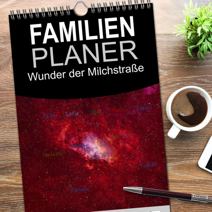 Wunder der Milchstraße (CALVENDO Familienplaner 2026)
