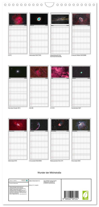 Wunder der Milchstraße (CALVENDO Familienplaner 2026)
