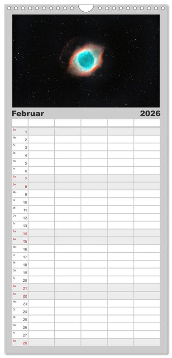 Wunder der Milchstraße (CALVENDO Familienplaner 2026)