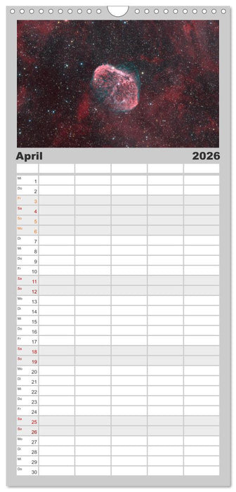 Wunder der Milchstraße (CALVENDO Familienplaner 2026)