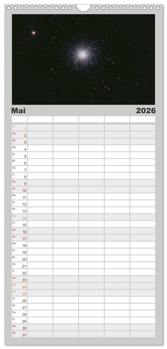 Wunder der Milchstraße (CALVENDO Familienplaner 2026)