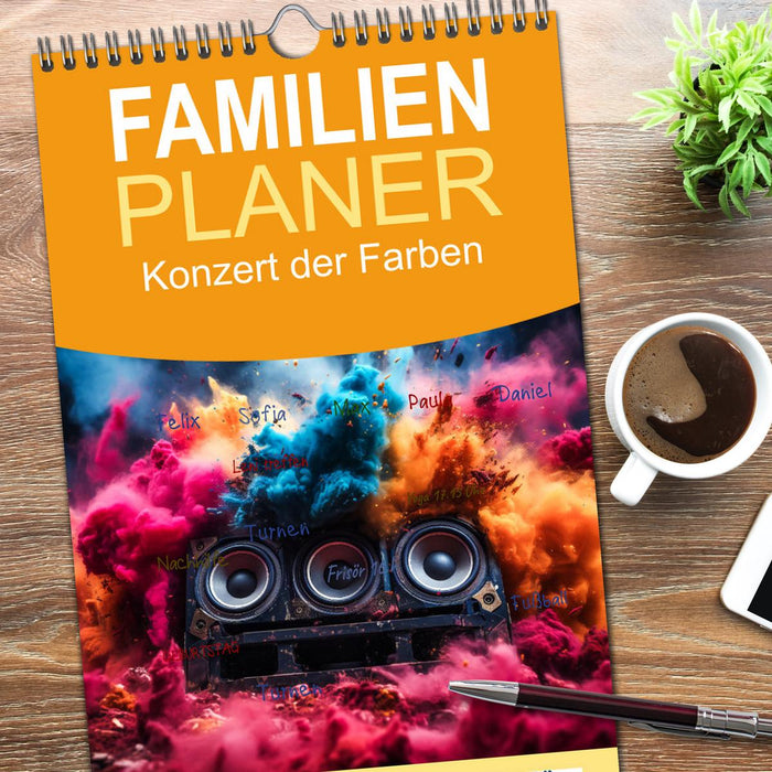 Konzert der Farben (CALVENDO Familienplaner 2026)