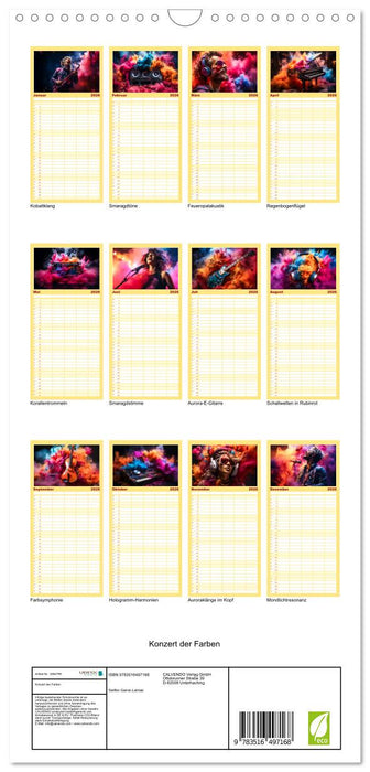 Konzert der Farben (CALVENDO Familienplaner 2026)