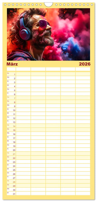 Konzert der Farben (CALVENDO Familienplaner 2026)