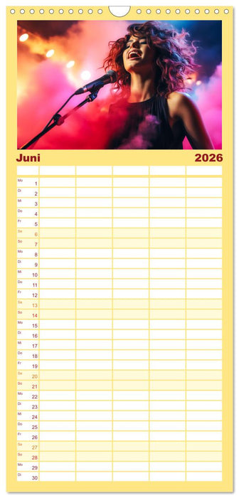 Konzert der Farben (CALVENDO Familienplaner 2026)