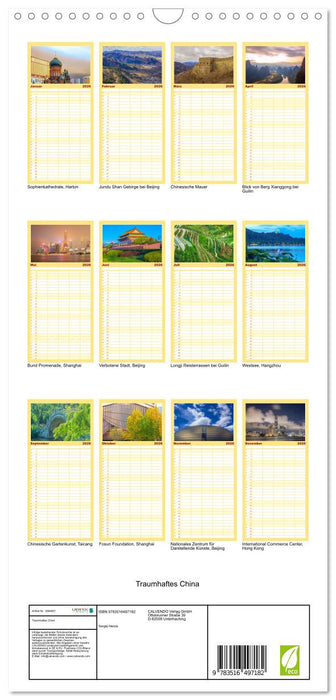 Traumhaftes China (CALVENDO Familienplaner 2026)
