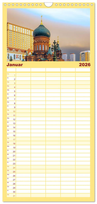 Traumhaftes China (CALVENDO Familienplaner 2026)