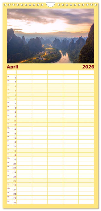 Traumhaftes China (CALVENDO Familienplaner 2026)