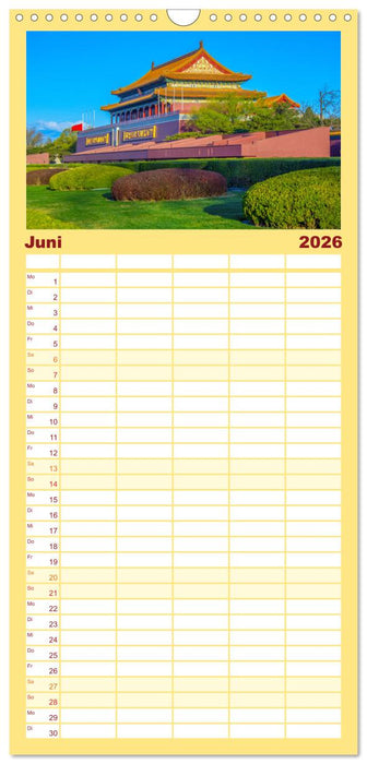 Traumhaftes China (CALVENDO Familienplaner 2026)