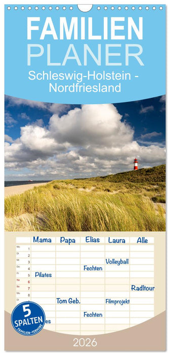 Schleswig-Holstein - Nordfriesland (CALVENDO Familienplaner 2026)