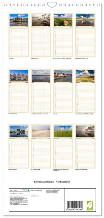 Schleswig-Holstein - Nordfriesland (CALVENDO Familienplaner 2026)