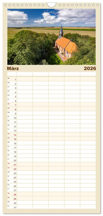 Schleswig-Holstein - Nordfriesland (CALVENDO Familienplaner 2026)