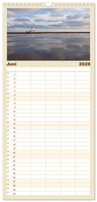 Schleswig-Holstein - Nordfriesland (CALVENDO Familienplaner 2026)