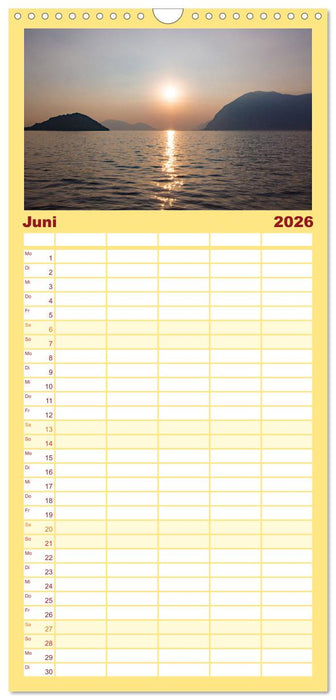 Romantischer Lago d'Iseo (CALVENDO Familienplaner 2026)