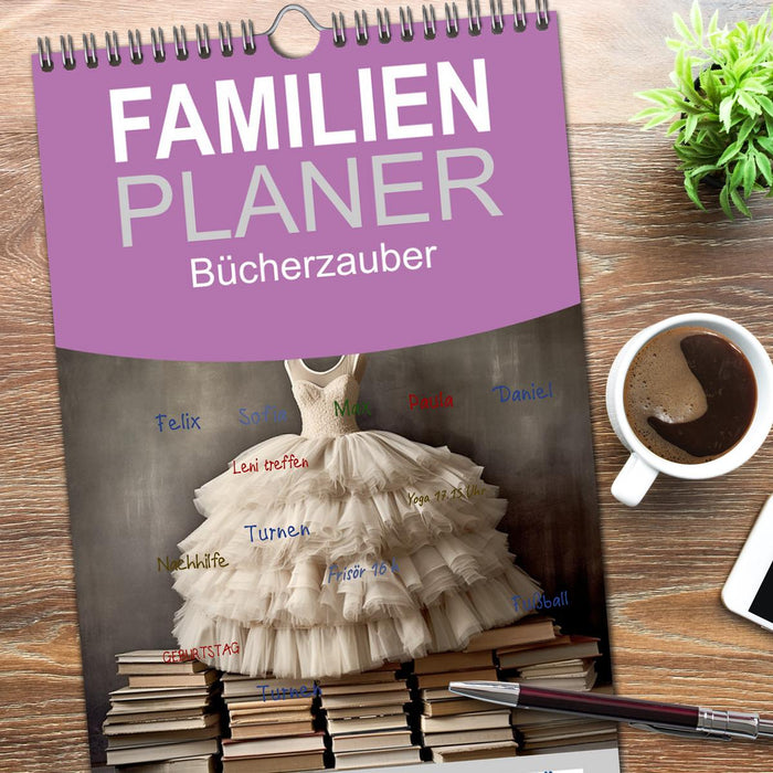 Bücherzauber (CALVENDO Familienplaner 2026)