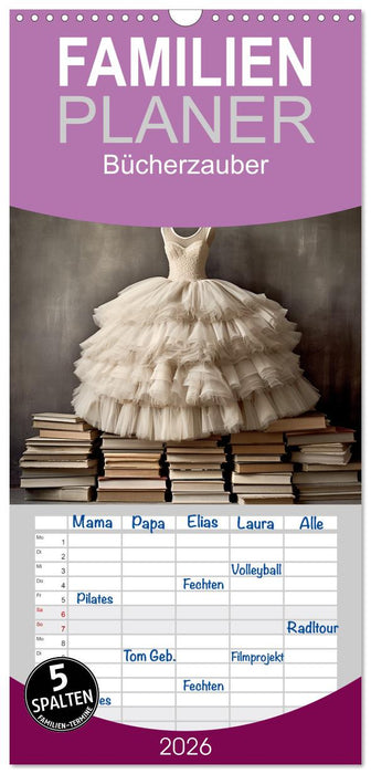Bücherzauber (CALVENDO Familienplaner 2026)