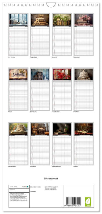 Bücherzauber (CALVENDO Familienplaner 2026)