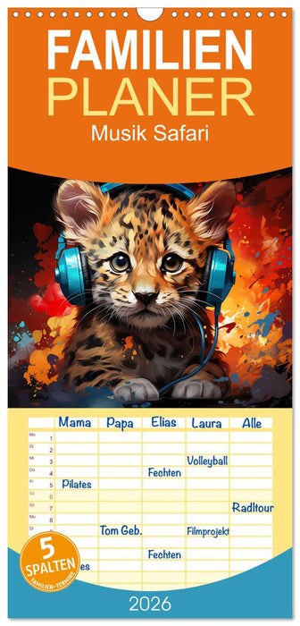 Musik Safari (CALVENDO Familienplaner 2026)