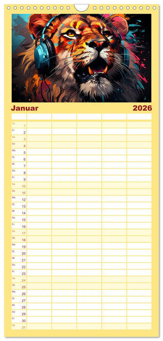 Musik Safari (CALVENDO Familienplaner 2026)