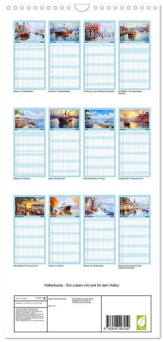 Hafenkante - Ein Leben mit und für den Hafen (CALVENDO Familienplaner 2026)