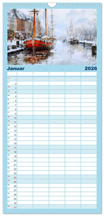 Hafenkante - Ein Leben mit und für den Hafen (CALVENDO Familienplaner 2026)